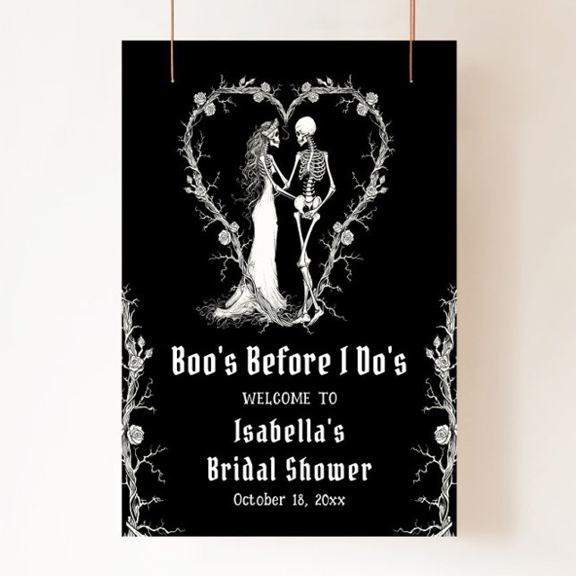 Halloween Boo's Before I Do's Bridal Welcome Poster (Von Creator hochgeladen)