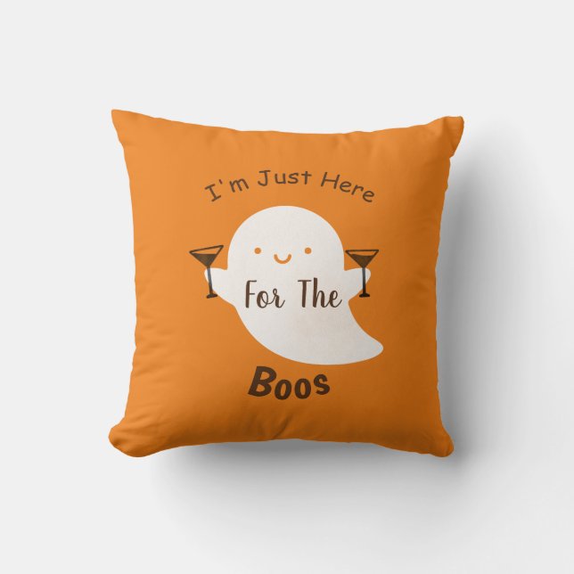 Halloween Boos Ghost Kissen (Vorderseite)