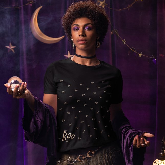 Halloween-Boottypografie T-Shirt (Von Creator hochgeladen)