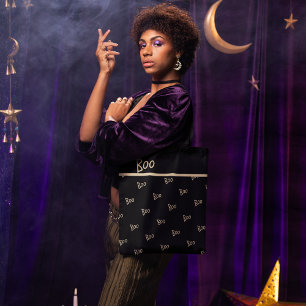 Halloween-Boottypografie Tasche