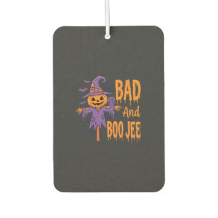 Halloween Böse und Boo Jee Vogelscheuche Grafik Autolufterfrischer