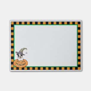 Halloween Boston Terrier Post-it Klebezettel
