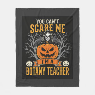 Halloween Botanik-Lehrer Skelett-Kürbis-Design Fleecedecke