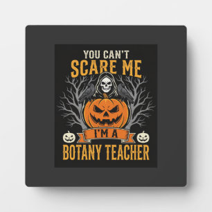 Halloween Botanik-Lehrer Skelett Kürbis Design Fotoplatte