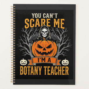 Halloween Botanik-Lehrer Skelett-Kürbis-Design Planer