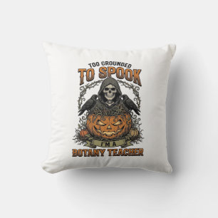 Halloween Botanik-Lehrer Vintage-Stich Kürbis Kissen