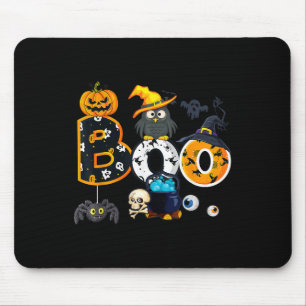 Halloween Bowling mit Hexenhühnchen-Jungs-Mädchen Mousepad