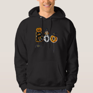 Halloween-Bowling mit Hexenhutspinnen Hoodie