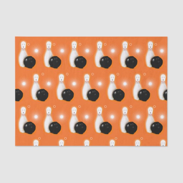 Halloween Bowling Seidenpapier (Vorderseite)