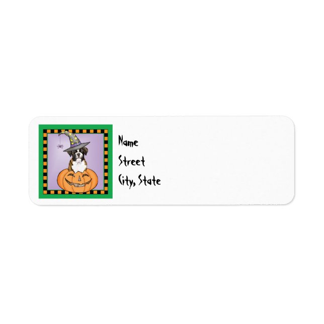 Halloween-Boxer-Label (Vorne)