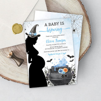 Halloween Boy Baby Shower Baby wird brauen Einladung