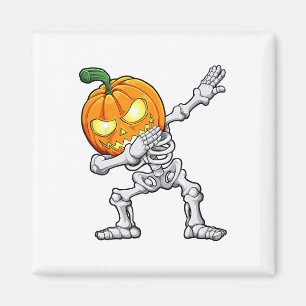 Halloween Boys Dabbing Skeleton Beängstigend Pumpk Magnet