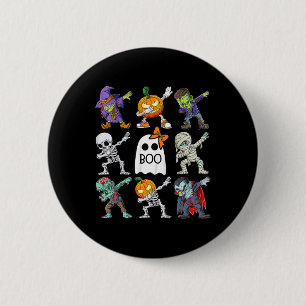 Halloween Boys Skeleton Zombie Pumpkin Unique Boo Button
