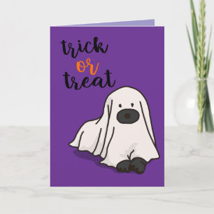 Halloween Brauch Whimsical Lustig Modern Violett Karte