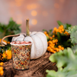 Halloween-braunes Design Pappbecher