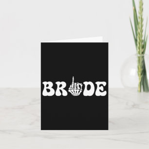 Halloween Braut Groom Skeleton Couple Matc Karte