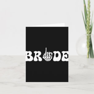 Halloween Braut Groom Skeleton Couple Matc Karte