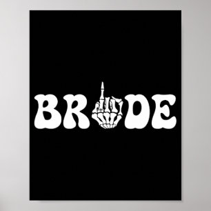 Halloween Braut Groom Skeleton Couple Matc Poster
