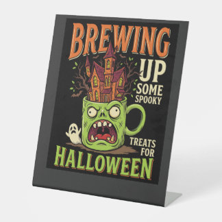 Halloween braut unheimliche Behandlungen verzauber Sockelschild