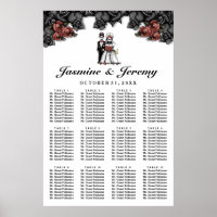 Halloween Bräutigenposter Hochzeitstabelle