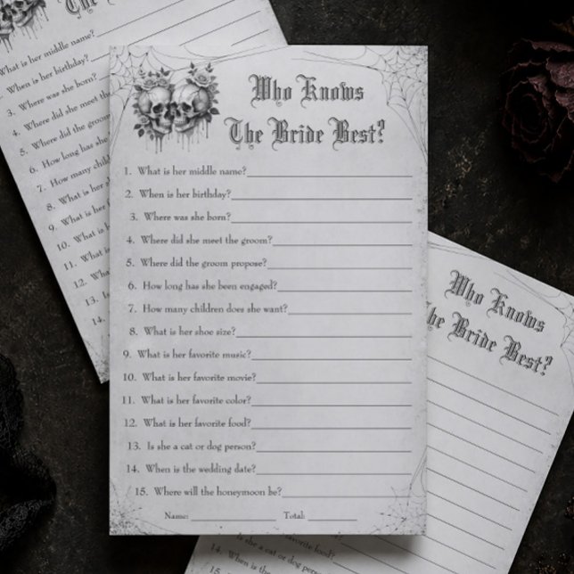 Halloween Brautparty, das Bride Best Game kennt (Von Creator hochgeladen)