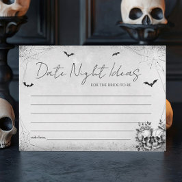 Halloween Brautparty Date Night Ideenkarte Einladung
