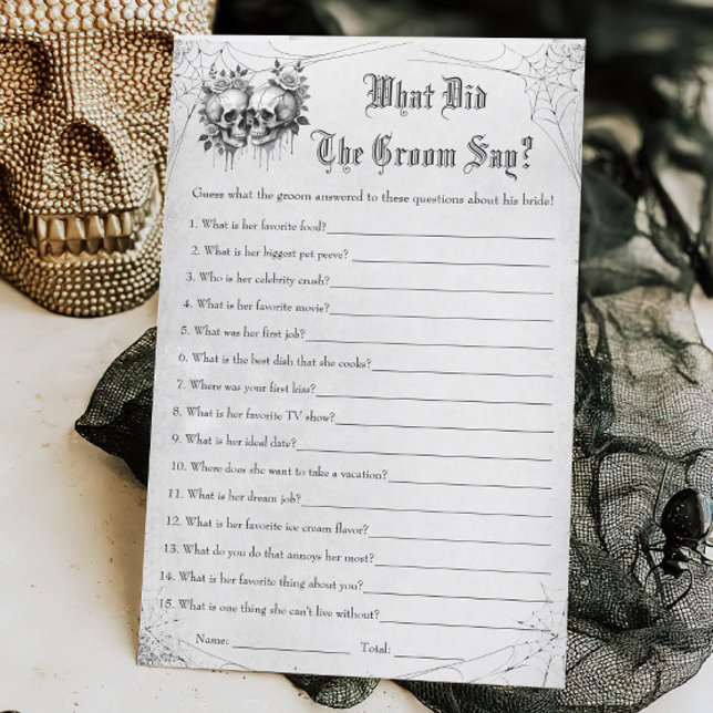 Halloween Brautparty Was hat er gesagt? (Von Creator hochgeladen)