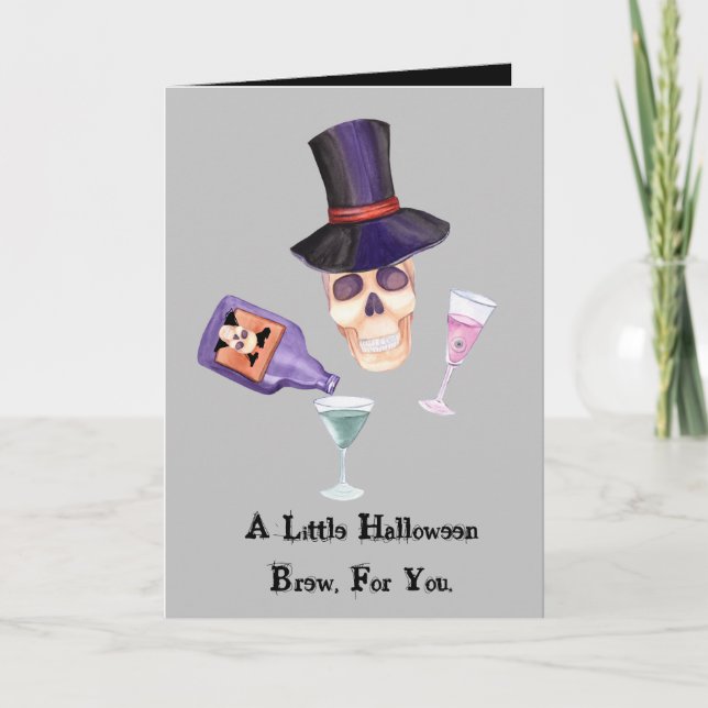 Halloween Brew Pour Vous Carte De Voeux (Devant)