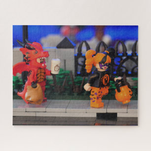 Halloween Brick gebaut Puzzle