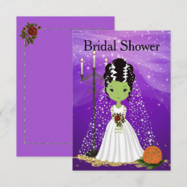 Halloween Bridal Shower Einladung Frankenstein