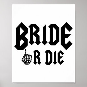 Halloween Bridge oder Die zum Rock Bachelorette Poster