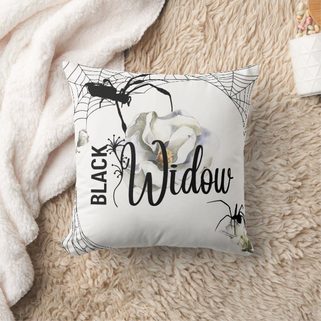 Halloween Briefmarke Collection "Black Widow" 16"  Kissen (Decke)