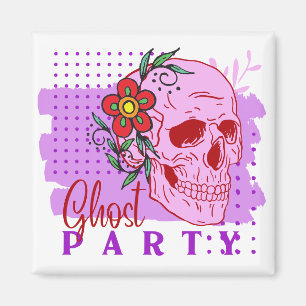 Halloween Briefmarke Collection "Ghost Party" Magnet