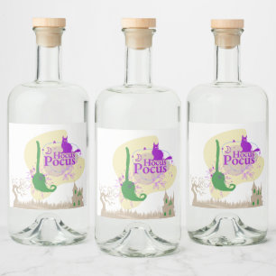 Halloween Briefmarke Collection "Hocus Pocus" Alkoholflaschenetikett