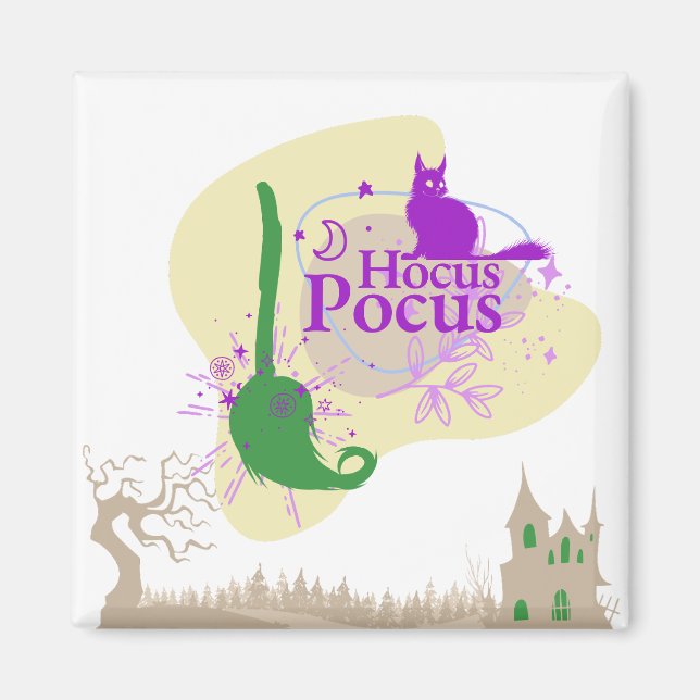 Halloween Briefmarke Collection "Hocus Pocus" Magnet (Vorne)
