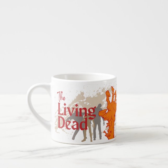 Halloween Briefmarke Collection "The Living Dead" Espressotasse (Links)