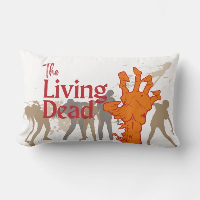 Halloween Briefmarke Collection "The Living Dead" Lendenkissen (Vorderseite)