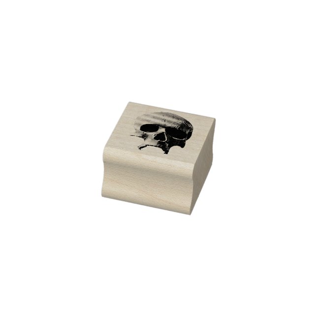 Halloween-Briefmarke, gotisch-schwarz Gummistempel (Stempel)