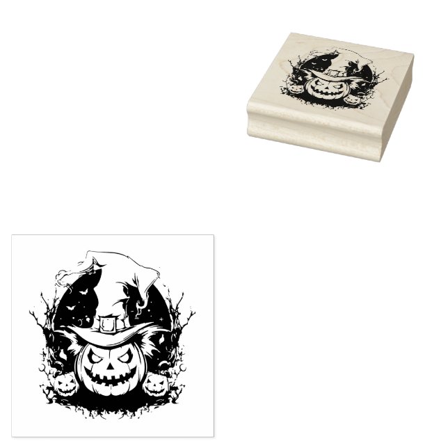 Halloween-Briefmarke Gummistempel (Stempel)