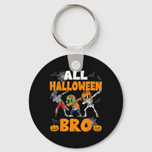 Halloween Bro Dabbing Skeleton Kürbislaterne Boys Schlüsselanhänger