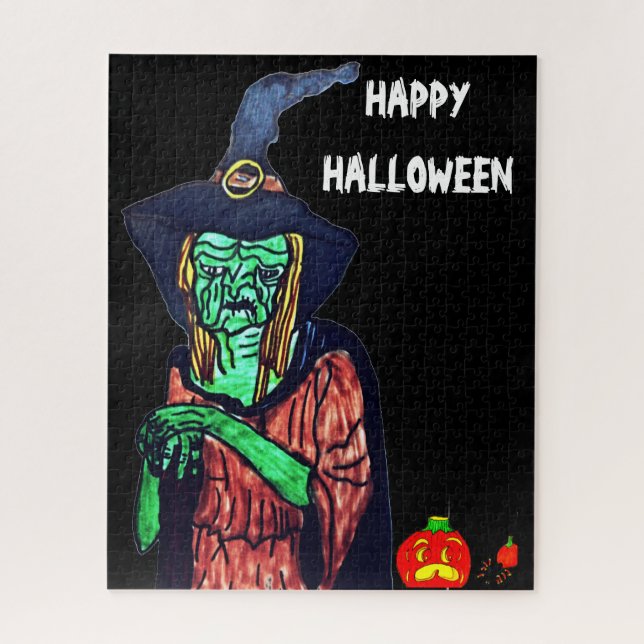 HALLOWEEN BROOMHILDA LE puzzle TOMBÉ (Vertical)