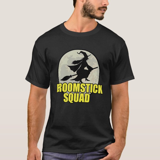 Halloween Broomstick Squad For Witches T-Shirt (Vorderseite)