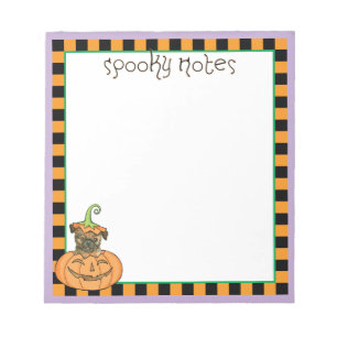 Halloween Brussels Griffon Notepad Notizblock
