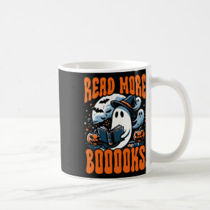 Halloween Buch Lover Ghost Boo Pub lesen Mehr Buch Kaffeetasse