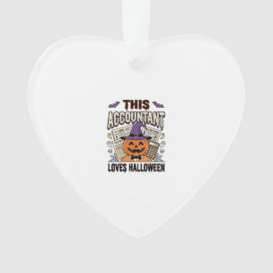 Halloween-Buchhalter Lustige Gruselige Steuersaiso Ornament