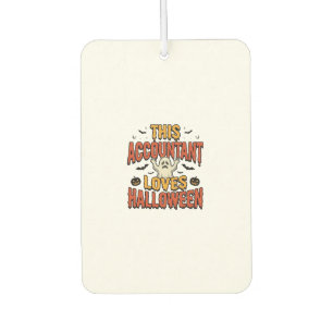 Halloween-Buchhalter Vintage-Geist-Shirt-Design_1 Autolufterfrischer
