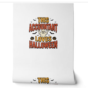 Halloween-Buchhalter Vintage-Geist-Shirt-Design_1 Tapete