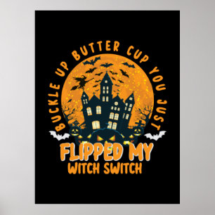 Halloween Buckup Batter Cup Sie Geburtstag Poster