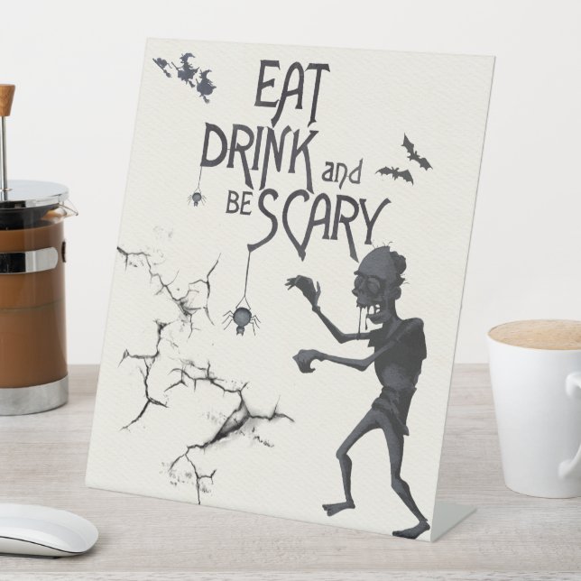 Halloween Buffet Sockelschild (In Situ)