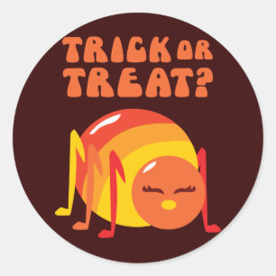 Halloween Bug Runder Aufkleber